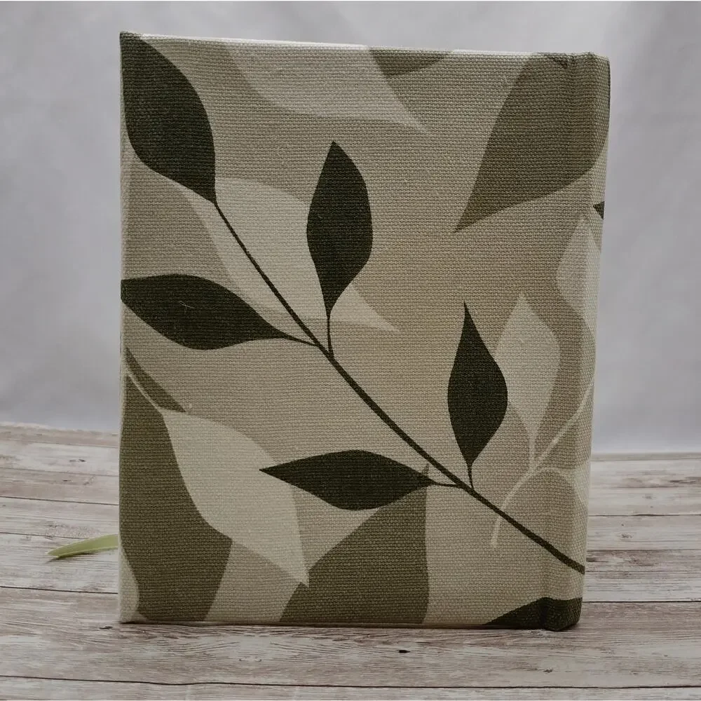 Grey Fabric Cover Journal, Repurposed Book Journal, Rebound Book Notebook